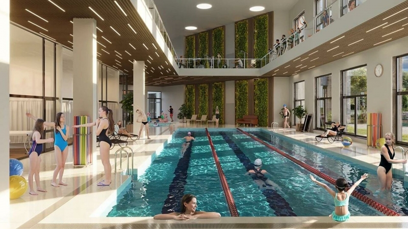 В новомосковском ЖК "Прокшино" построят фитнес-центр c двумя бассейнами