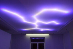 Оформляем интерьер: натяжной потолок с подсветкой прекрасное решение