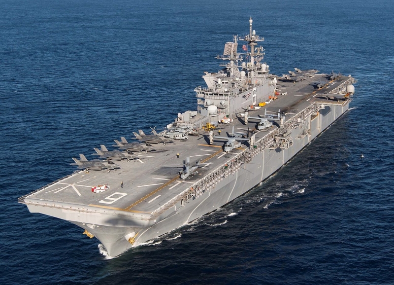 USS Fallujah – будущий десантный корабль-амфибия класса America стоимостью $2,4 млрд, способный нести истребители F-35B Lightning II и конвертопланы Bell V-22 Osprey