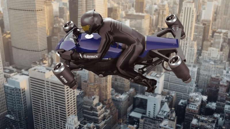 Jetpack Aviation Speeder – летающий мотоцикл с реактивными двигателям и скоростью 400 км/ч по цене $381 000