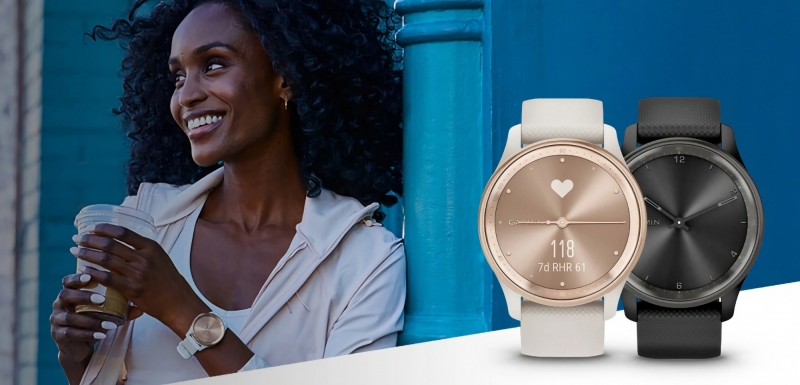Garmin Vivomove Trend: гибридные смарт-часы с датчиком SpO2 и поддержкой Garmin Pay за $269