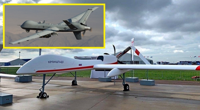 Российский дрон «Сириус» мог быть улучшен благодаря американским технологиям из MQ-9 Reaper, сбитого над Чёрным морем