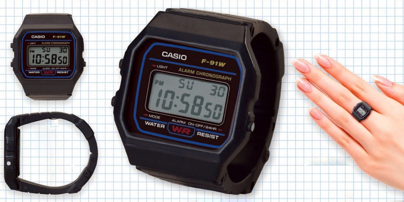 Casio выпустила коллекцию мини-часов в виде колец