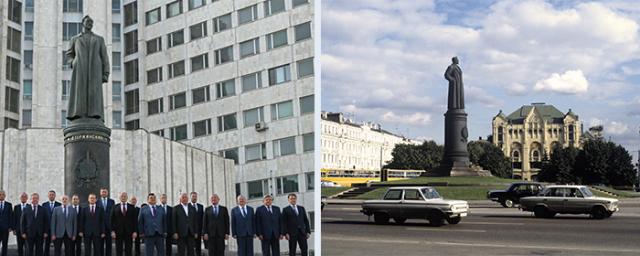 У штаб-квартиры СВР в Москве открыли памятник Феликсу Дзержинскому