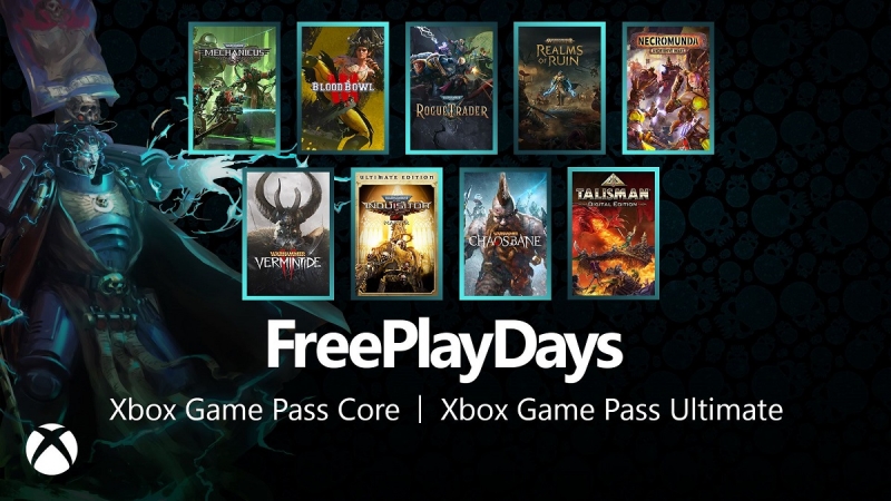 В рамках Free Play Days подписчикам Xbox Game Pass Core и Ultimate доступны девять игр популярной серии Warhammer