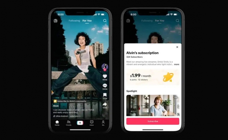 TikTok запускает функцию "Подписка": блогеры смогут делиться эксклюзивным контентом с подписчиками за оплату