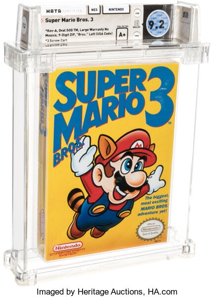 Самая дорогая игра в истории: безумно редкий картридж с Super Mario Bros 3 продали за $156 000